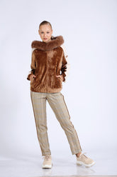 Yanı Detaylı Ekose Pantolon