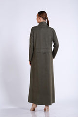 Cep Ve Fermuar Detaylı Elbise