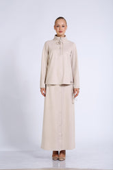 Yakası Fitil Detaylı Sweatshirt