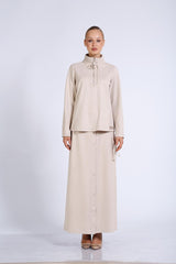 Yakası Fitil Detaylı Sweatshirt