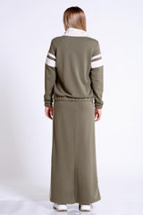 Бархатное пальто с декором