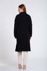 Jakarlı Örgü Triko Hırka