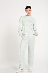 Nakış Ve Swarovski Taş Süslemeli Sweatshirt