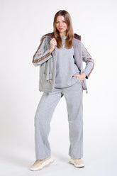 Nakış Detaylı İçi Elyaf Dolgulu Yelek