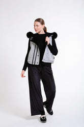 Beli Triko Ribanalı Rahat Kalıp Kadife Pantolon