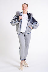 Yanı Şerit Detaylı Paçası Lastikli Pantolon