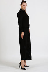 Şerit Dantel Ve Çıtçıt Detaylı Etek