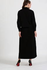 Юбка с ленточным кружевом и заклепками