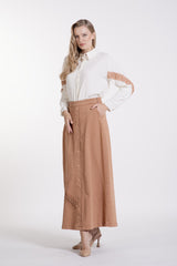 Şerit Dantel Süslemeli Gömlek