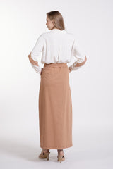 Şerit Dantel Süslemeli Gömlek