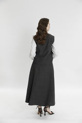 Детальный жилет с вышивкой и пайетками