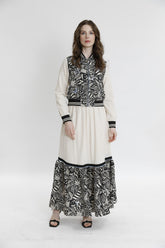 Kelebek Nakış Ve Desen Detaylı Takım Etek-Bomber Mont