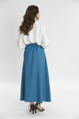 Biye Ve Süs Dikiş Detaylı Gömlek-Etek Takım