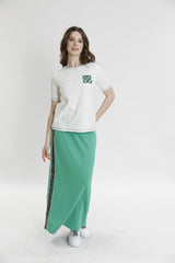 Süs Dikişli Nakış Ve Taş Süslemeli Kısa Kollu Tişört