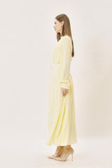 Kemer Detaylı Uzun Elbise