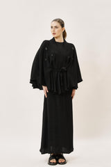 Taş İşleme Detaylı Elbise-Panço Takım