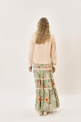 Детальное пальто с вышивкой и окантовкой