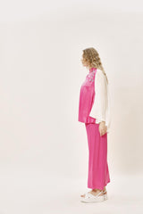 Вечернее платье-блузка с вышивкой