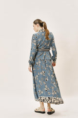 Kemer Detaylı Desenli Gömlek